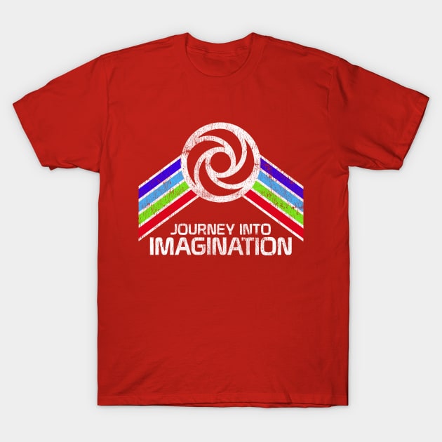 Journey Into Imagination Epcot Center Pavilion Rainbow Design T-Shirt by retrocot